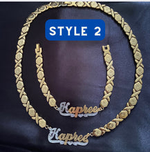 Load image into Gallery viewer, Xoxo Name Necklace Set
