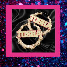 Load image into Gallery viewer, Logo Hoop Earrings
