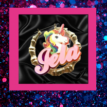 Load image into Gallery viewer, Logo Hoop Earrings
